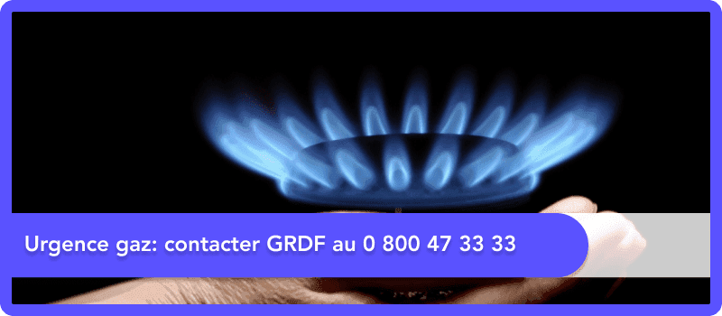Urgence gaz : contacter GRDF au 0 800 47 33 33