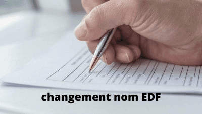 Changement de nom avec EDF en 2025
