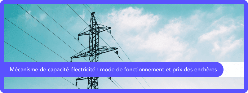 Mécanisme de Capacité Electricité : Mode de fonctionnement et Prix des enchères