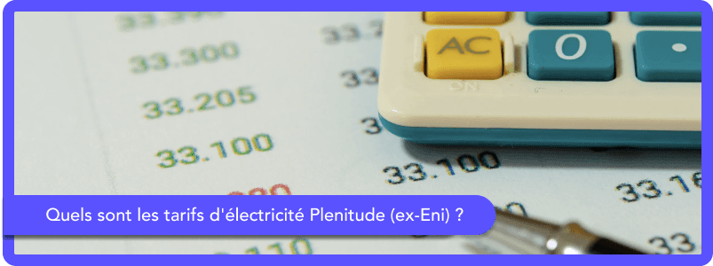 Quels sont les tarifs d'électricité Plenitude (ex-Eni) en octobre 2025 ?