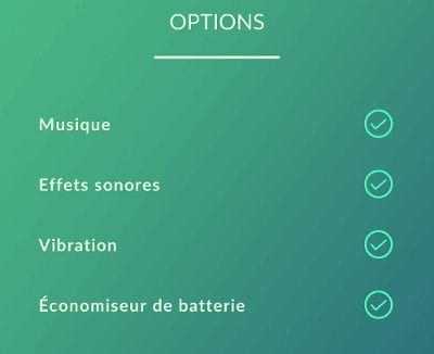 Bouton mode économie d'énergie