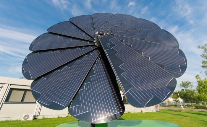 EDF présente la "Smartflower" EDF présente la "Smartflower"